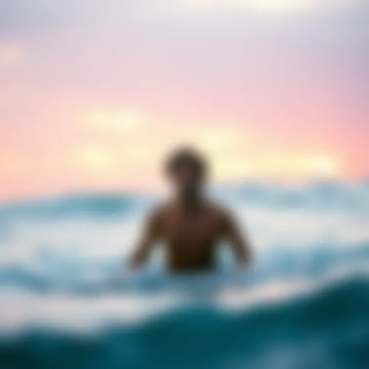 Active individual enjoying water during exercise