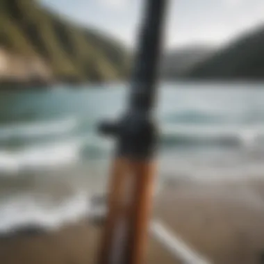 Close-up of a high-quality GoPro extension pole