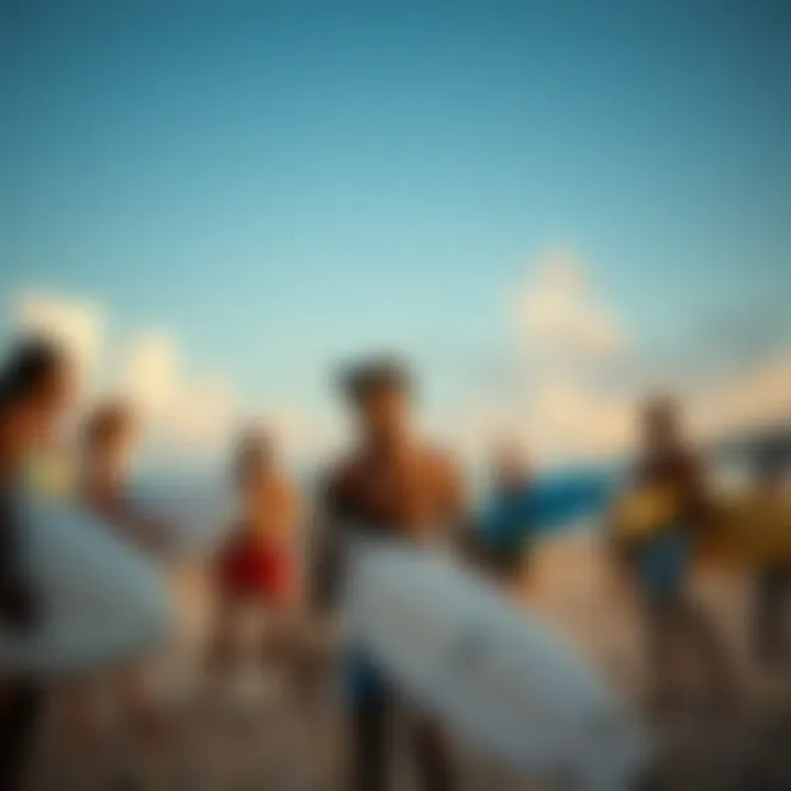 Celebrating the Local Surf Culture of Barbados Local surf culture showcased in a beachside gathering