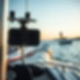 High-quality wake tower speakers mounted on a boat