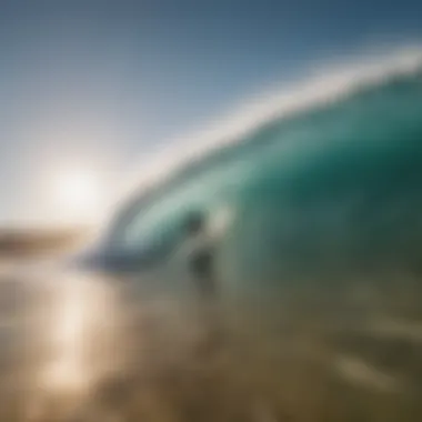 Wide-angle lens for capturing surf scenery