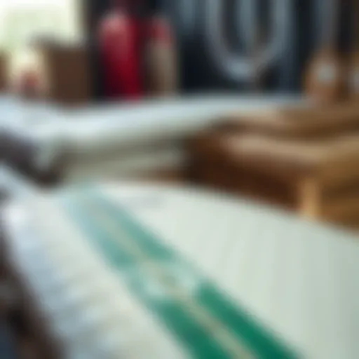 Protective surfboard packaging with bubble wrap and foam