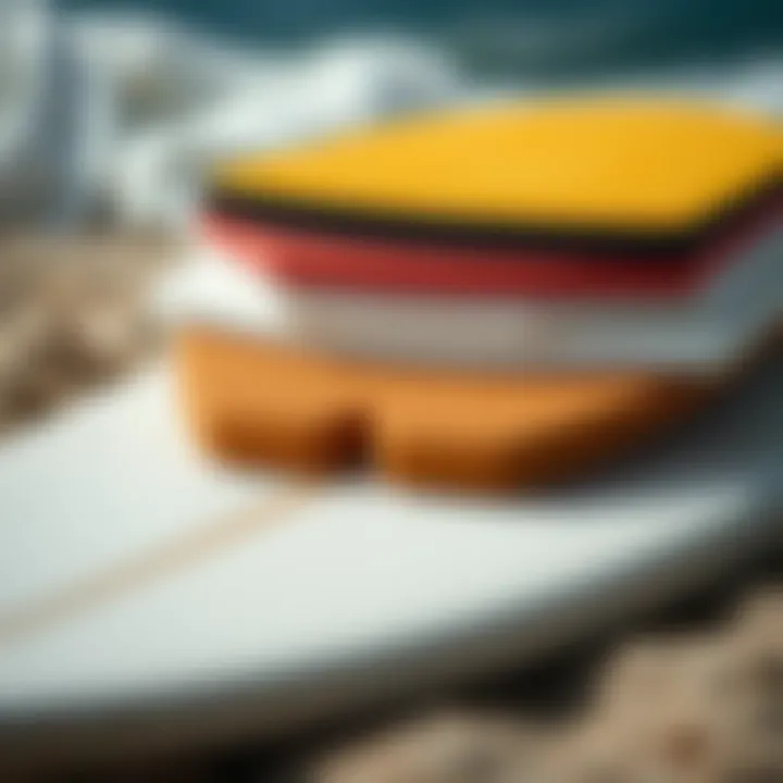 Different materials used in surfboard deck pads