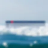 Visual representation of the shortboard size chart