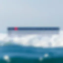 Visual representation of the shortboard size chart