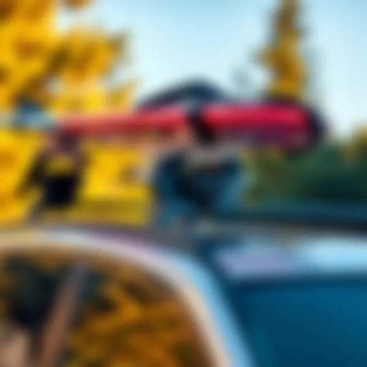 Proper installation of surfboard straps on a vehicle