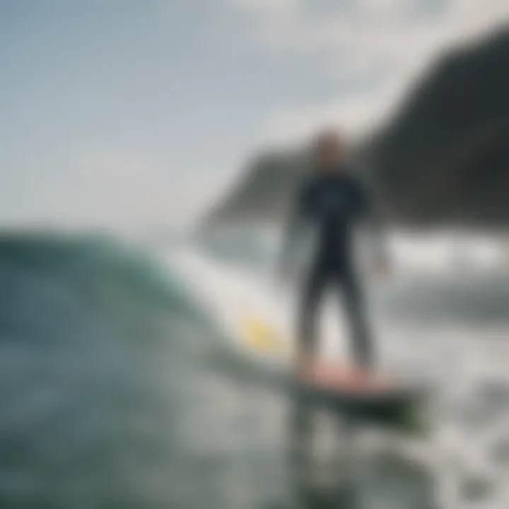 Ocean scene featuring surfers wearing different wetsuit styles