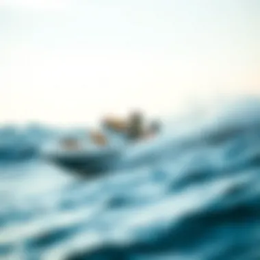 High-Speed Performance on Waves Action shot of Axis surfing boat showcasing high-speed performance on waves