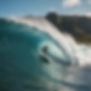 Iconic Hawaiian waves perfect for surfing