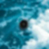 Galaxy Watch 4 in ocean waves