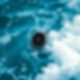 Galaxy Watch 4 in ocean waves