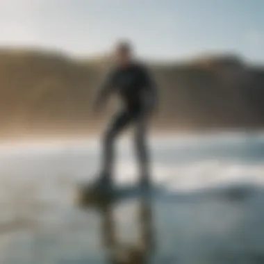 User enjoying the electric jet surfboard experience