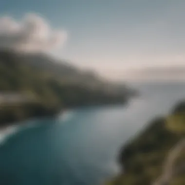 Stunning view of Flores Island from the hostel