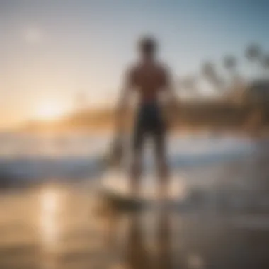 A vibrant surfing community gathered on the beach