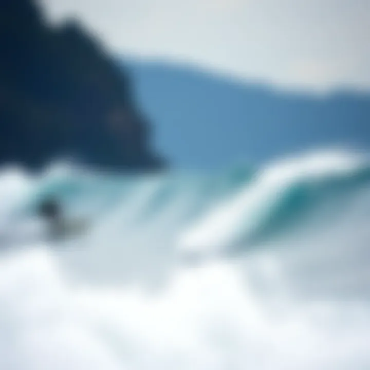 Surfers Riding Waves in Indonesia Surfers riding perfect waves during a boat surf trip