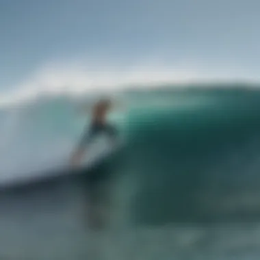 Jon Jon Florence showcasing a unique surfing trick