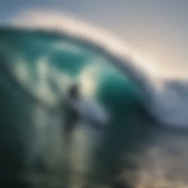 Surfer carving through a majestic wave at Punta Roca