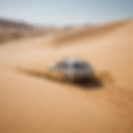 Dune landscape ideal for sand surfing in Israel