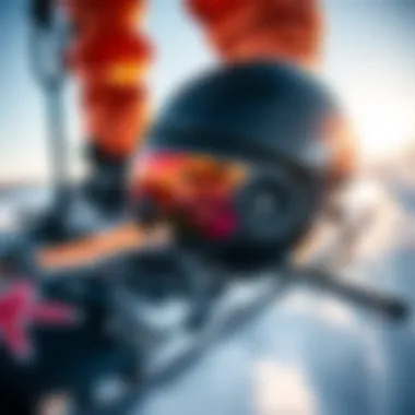 Close-up of high-quality kiteboarding gear suitable for snow conditions.