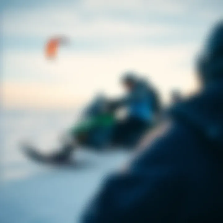 An engaging workshop on snow kiteboarding techniques and safety tips.