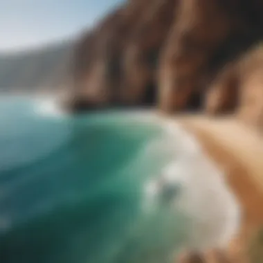 View of a scenic Moroccan coastline