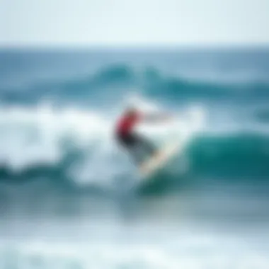 Surf Rider in Action on a Zap Skin Board A surf rider skillfully maneuvering on a zap skin board in dynamic ocean waves.