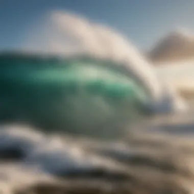 Majestic waves crashing on the North Shore