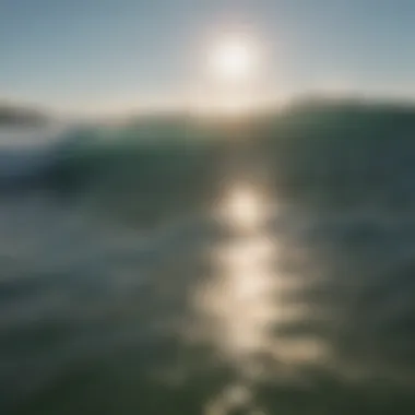 Vast ocean surface reflecting sunlight