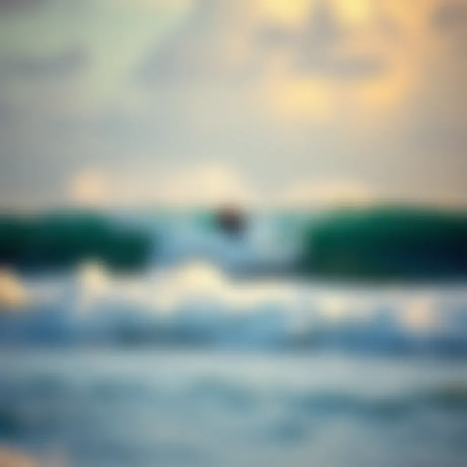 Majestic waves crashing against a Florida beach