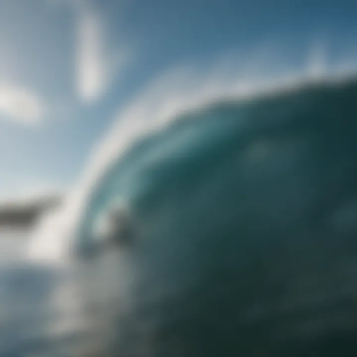 A surfer catching the perfect wave at Mentawai Islands