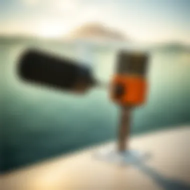 Illustration of surf microphone technology and its components