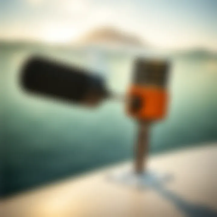 Illustration of surf microphone technology and its components