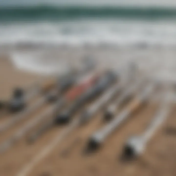 Comparison of different telescoping surf rod models