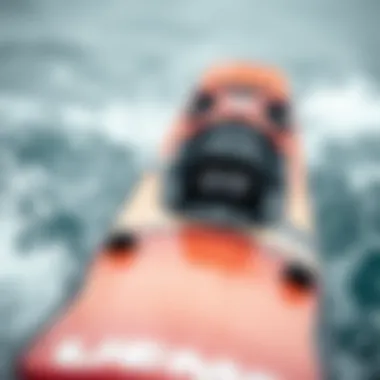 Technical specifications of a wakeboard highlighting key features.