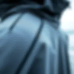 A close-up of a wetsuit poncho's texture and stitching details