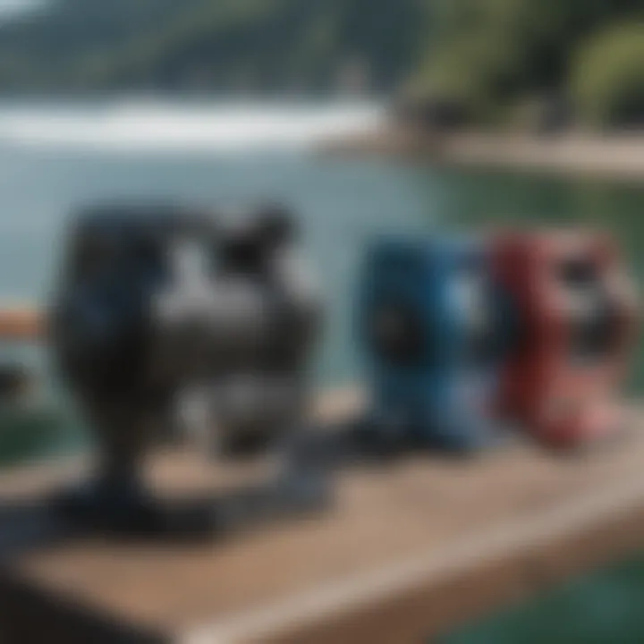 An infographic illustrating different types of wakeskate winches