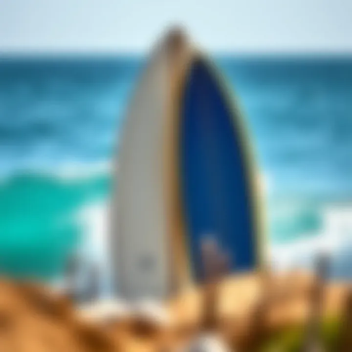 A side-by-side comparison of traditional surfboards and finger surfboards