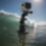 Dynamic GoPro surf mount in action