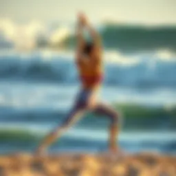 Dynamic yoga pose for improving balance