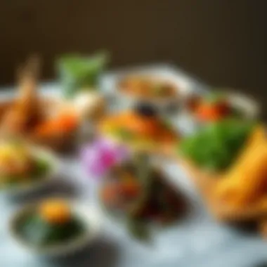 An array of dishes featuring seaweed as an ingredient