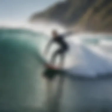 Surfers in action, utilizing wind conditions for optimal performance