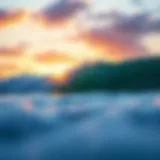 Kelly Slater Surf Camp sunrise over waves