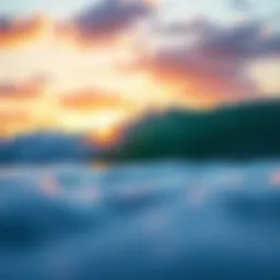 Kelly Slater Surf Camp sunrise over waves