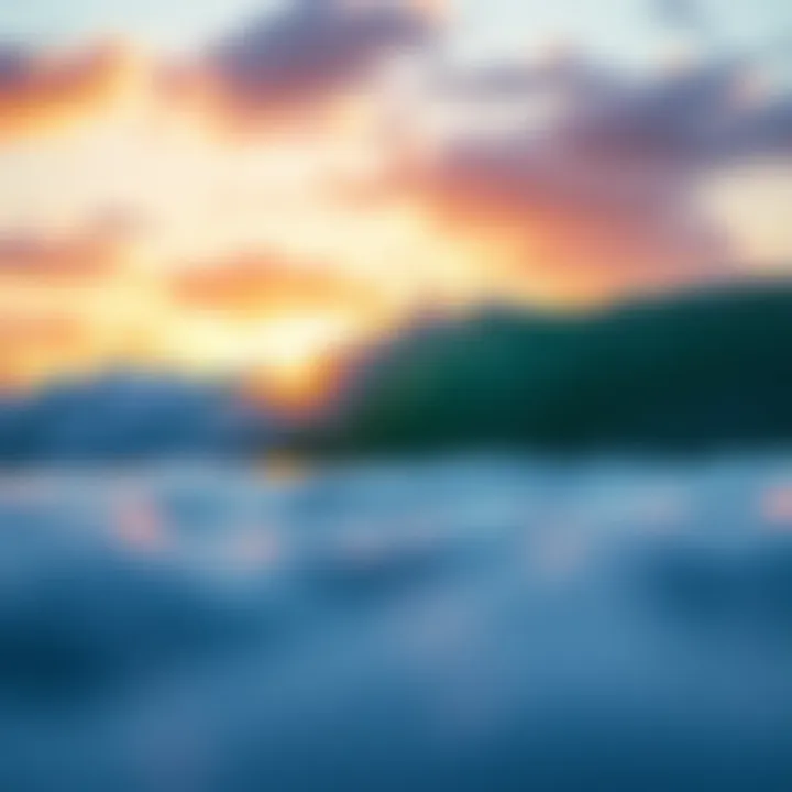 A Serene Sunrise at Kelly Slater Surf Camp Kelly Slater Surf Camp sunrise over waves