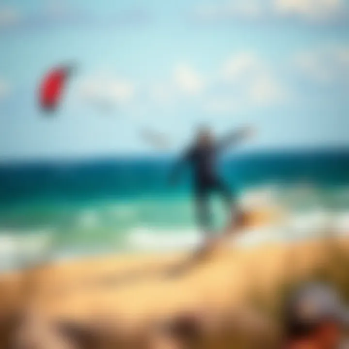 Mastering kite control during landboarding