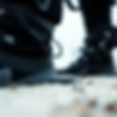 Close-up view showcasing the texture of premium kitesurf booties.