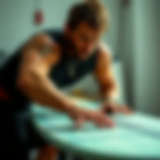 Surfboard wax application technique