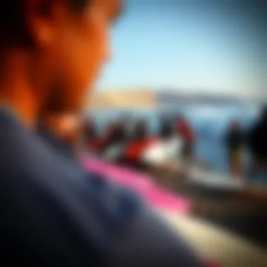 Community engagement events at a wave park, highlighting the social aspects of surfing culture