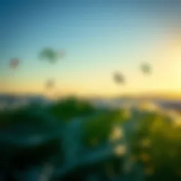 Vibrant kiteboarding scene at the Outer Banks