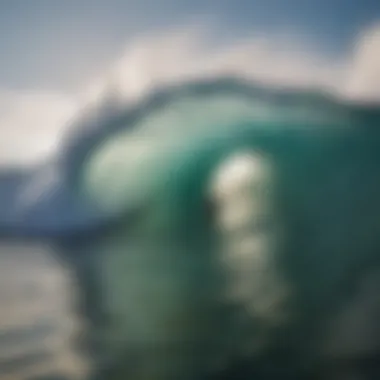 Stunning wave formation in a personal wave pool, capturing the essence of surfing